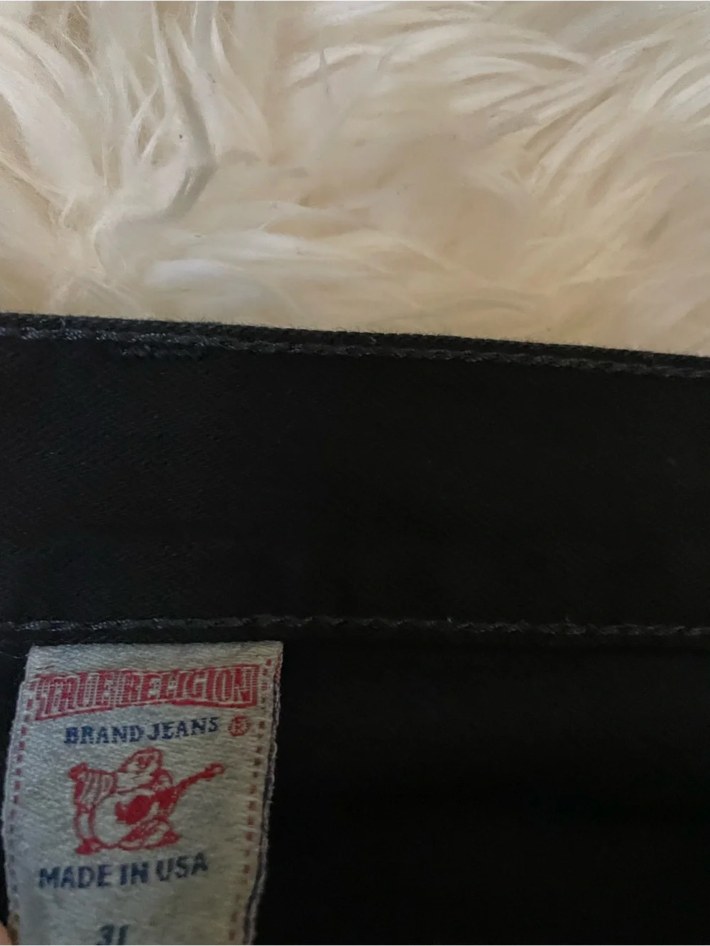 Vintage | rare True Religion Bobby low rise baggy straight leg black jeans